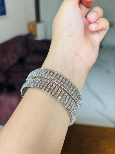 Diamond Baguette Bangles